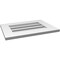 Ekena Millwork Vertical Surface Mount PVC Gable Vent: Functional, w/ 3-1/2"W x 1"P Standard Frame, 22"W x 16"H GVPVE22X1601SF - alternate 5